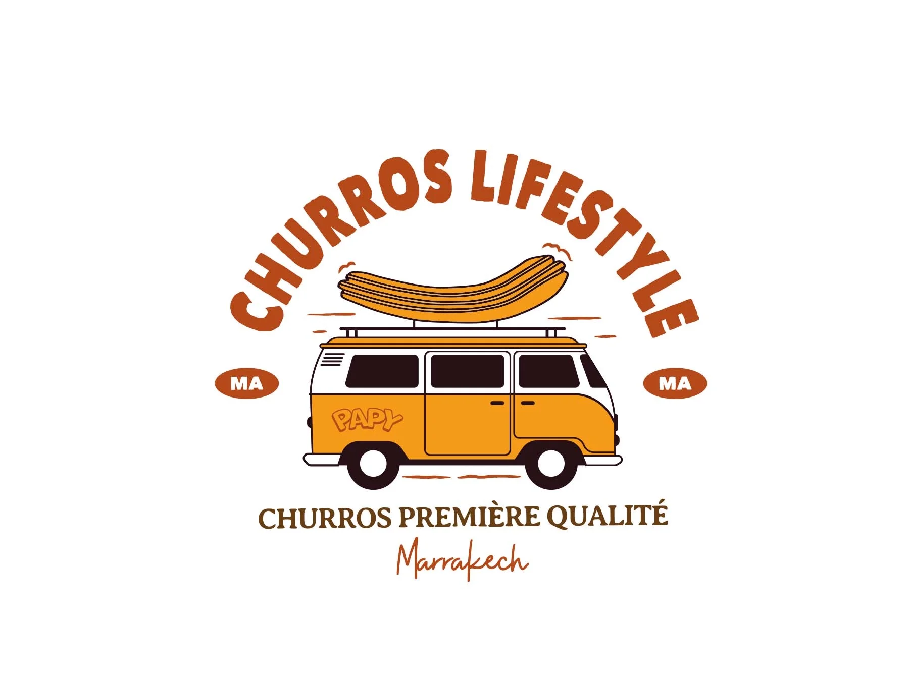 Illustration churros Papy Churros — détail
