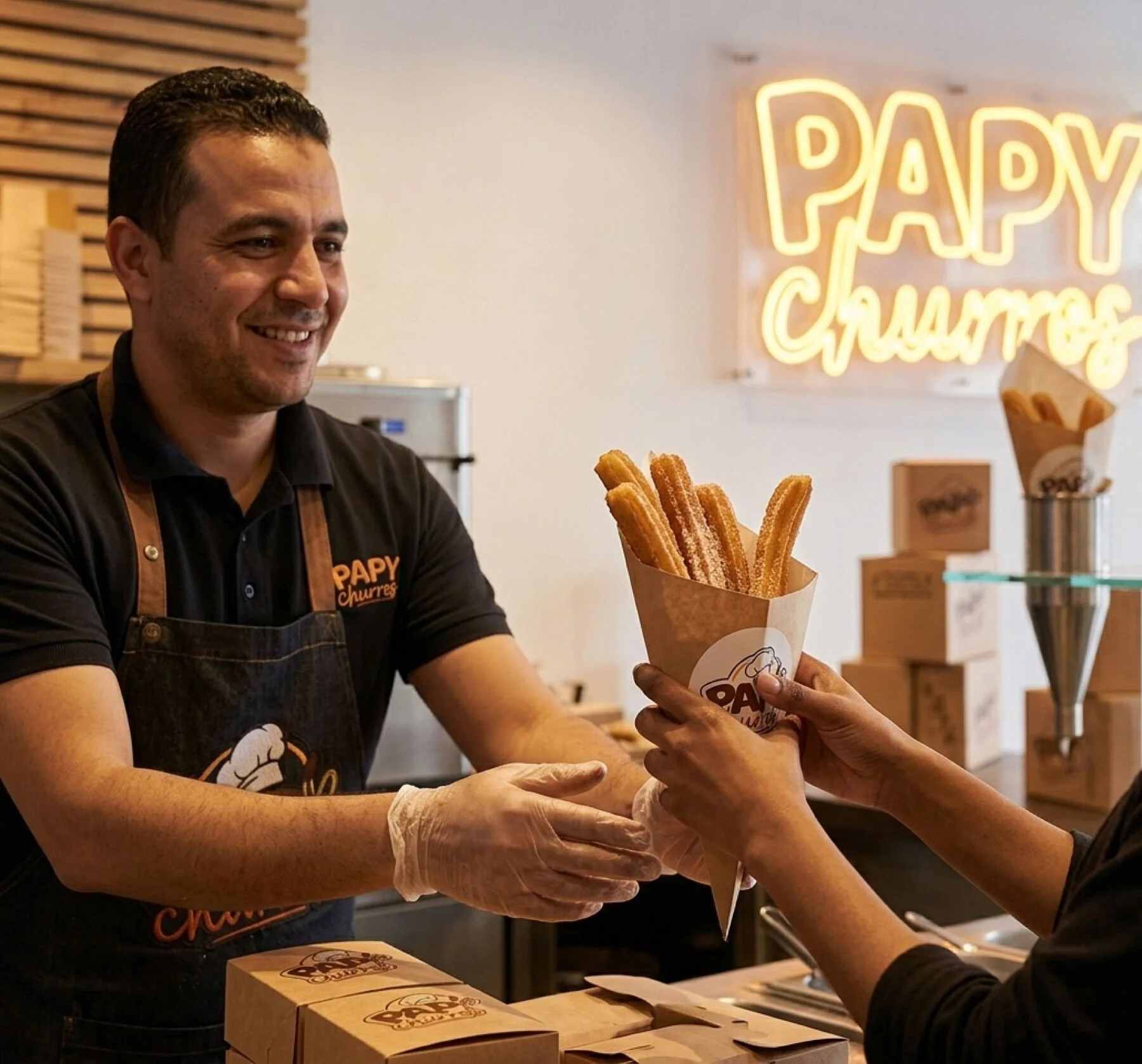 Point de vente Papy Churros — devanture