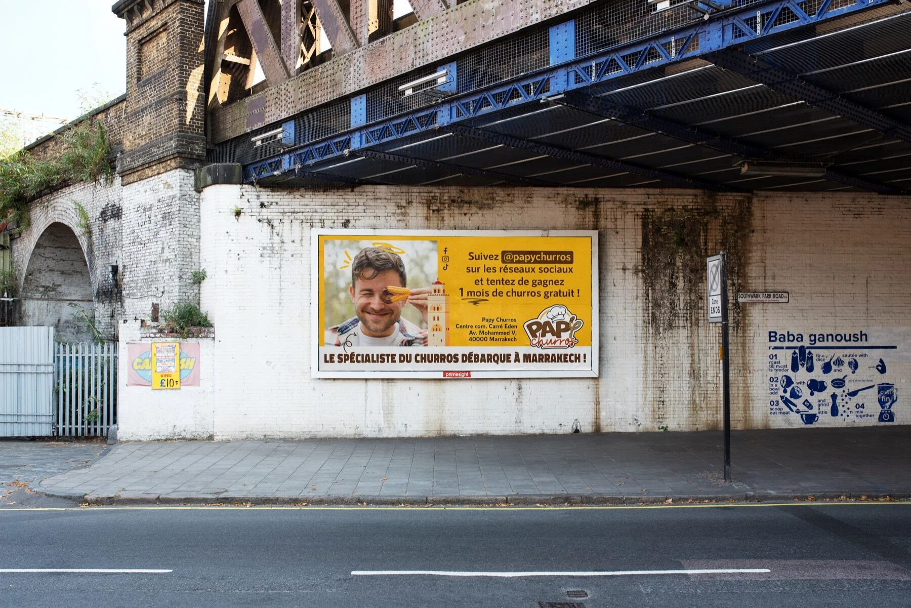Campagne billboard Papy Churros