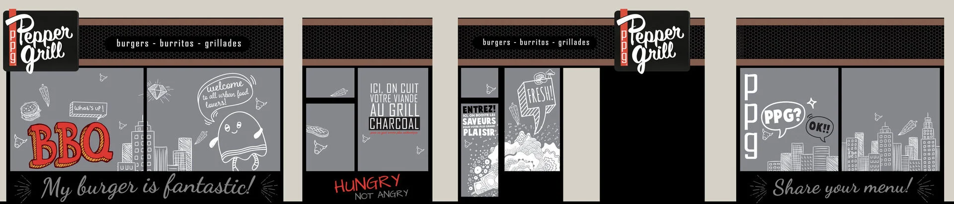 Pepper Grill — devanture du point de vente